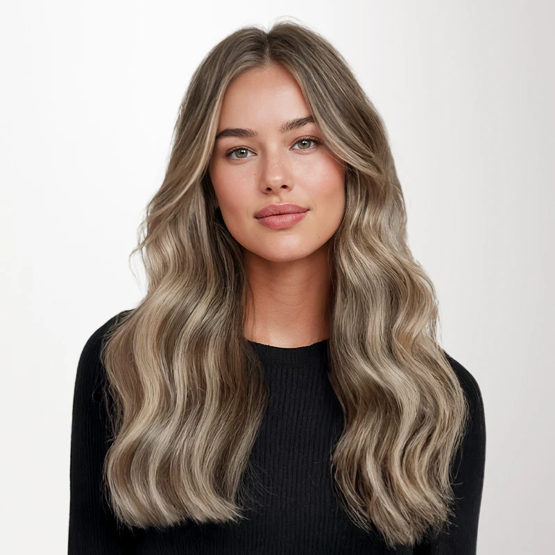 Golden Blonde Highlights (8B/60B) Invisi Edge Tape-Ins 50g - Image 2