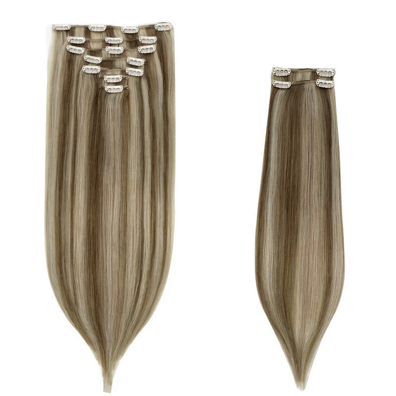 Golden Blonde Highlights (8B/60B) Classic Clip-Ins (150g-170g) - Image 3