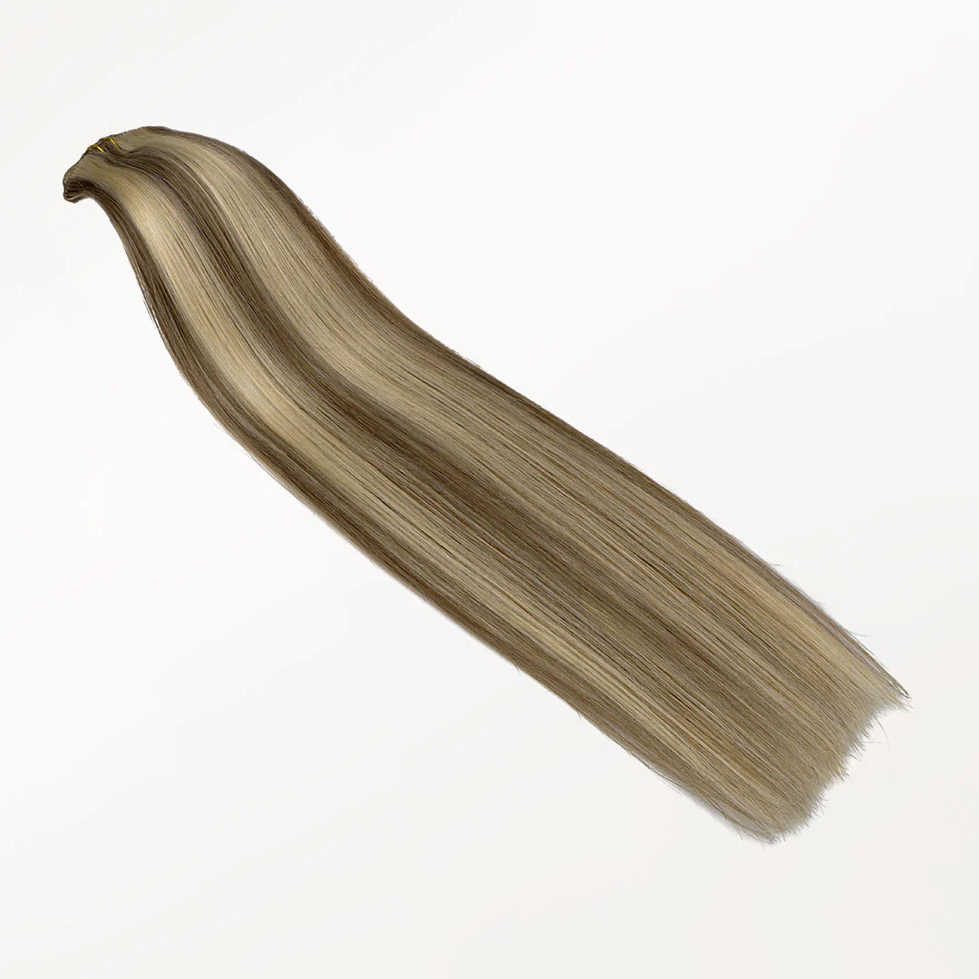 Golden Blonde Highlights (8B/60B) Classic Clip-Ins (150g-170g) - Image 6