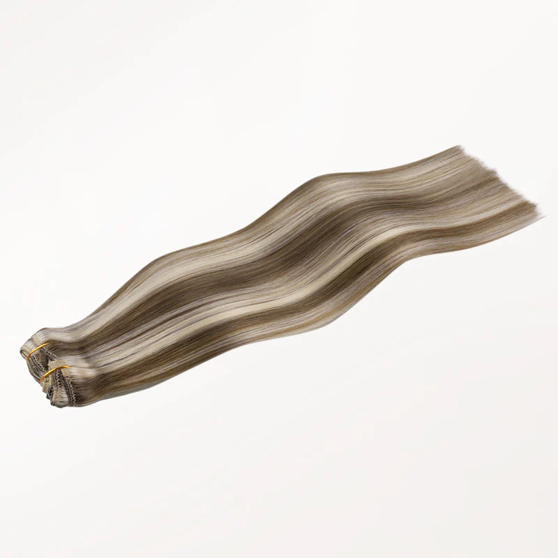Golden Blonde Highlights (8B/60B) Full Classic Clip-Ins (160g-220g) - Image 6