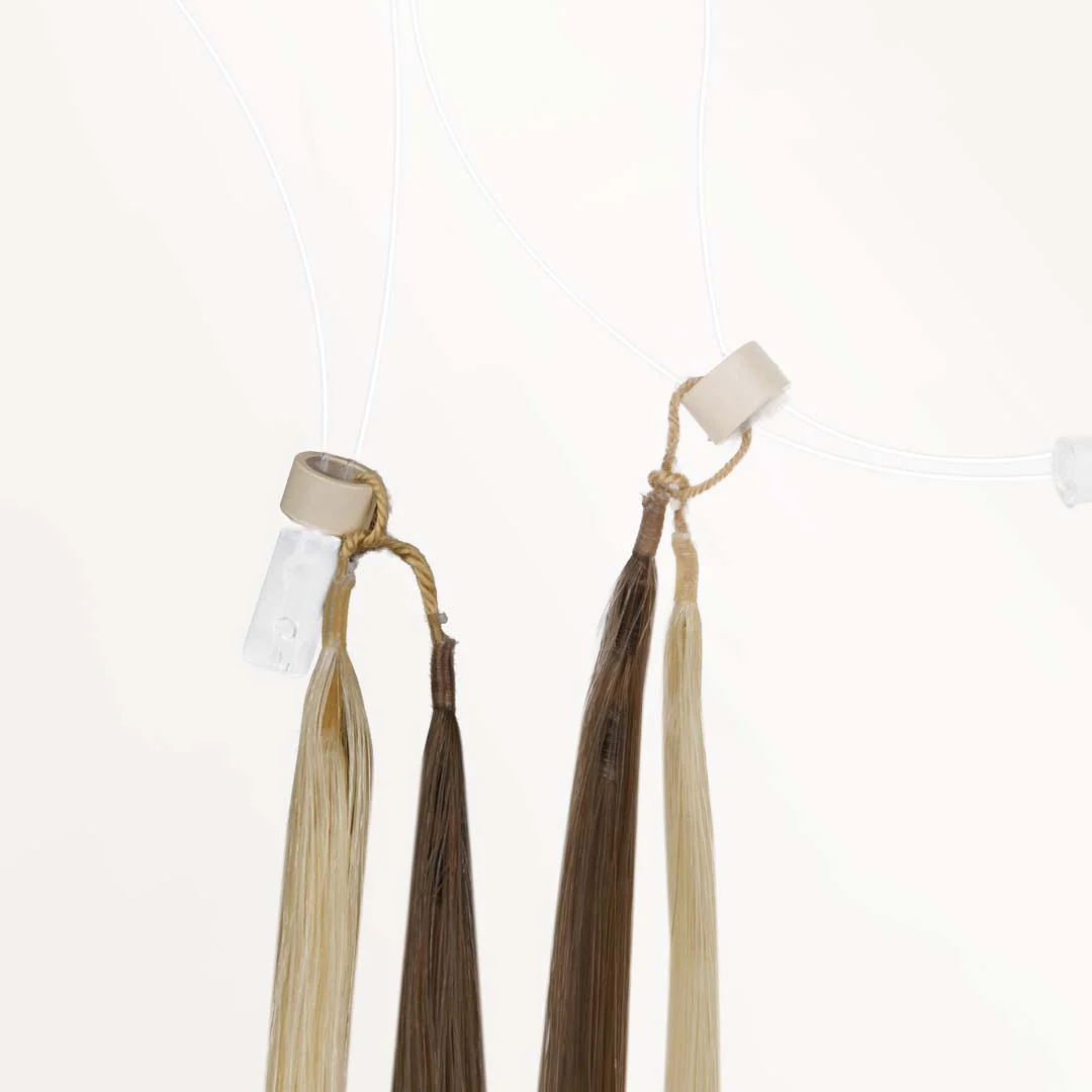Golden Blonde Highlights (8B/60B) Feather Crochet Hair 68g - Image 5