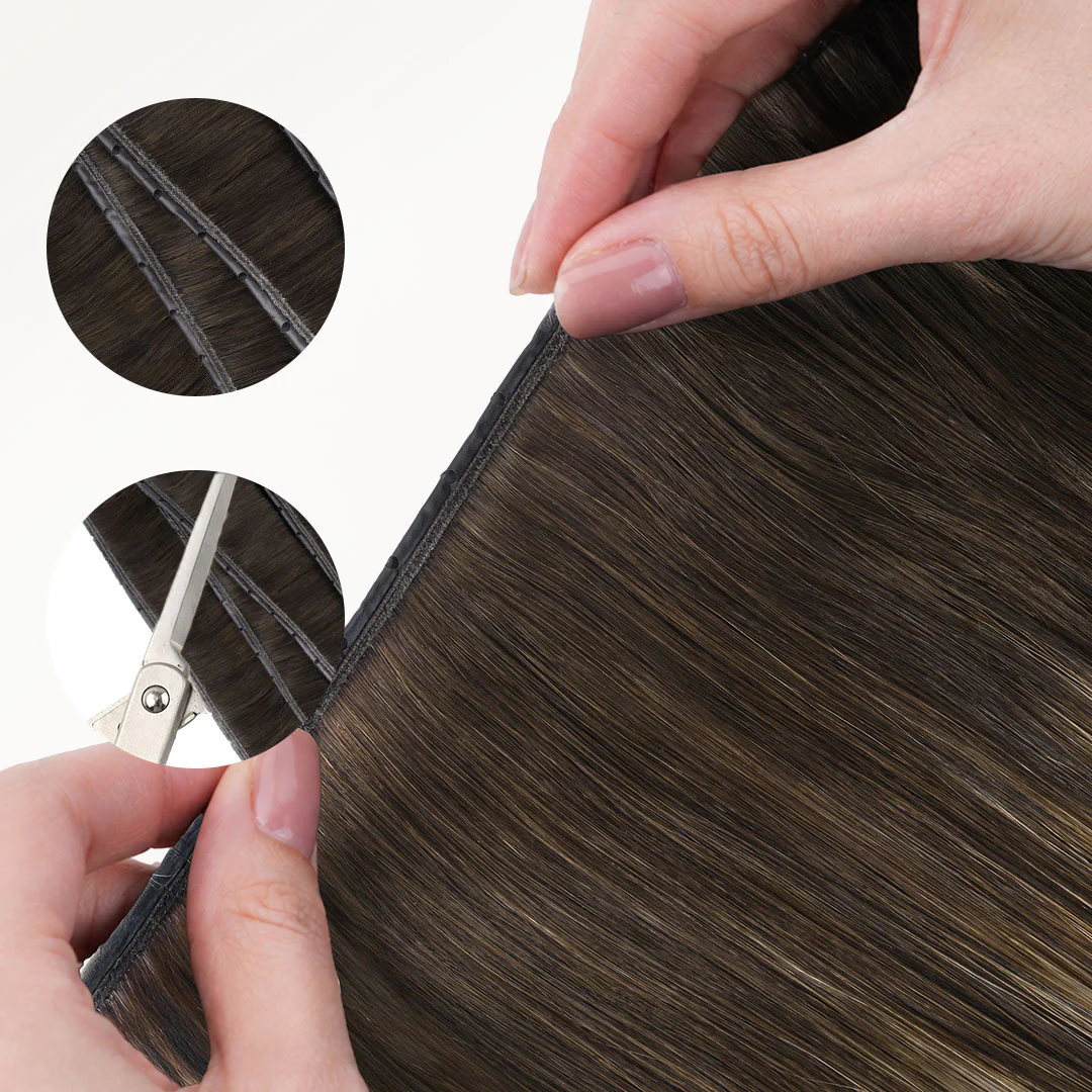 Honey Blonde Balayage (4/26/4) Butterfly Weft Hair Extensions (100g-160g) - Image 12