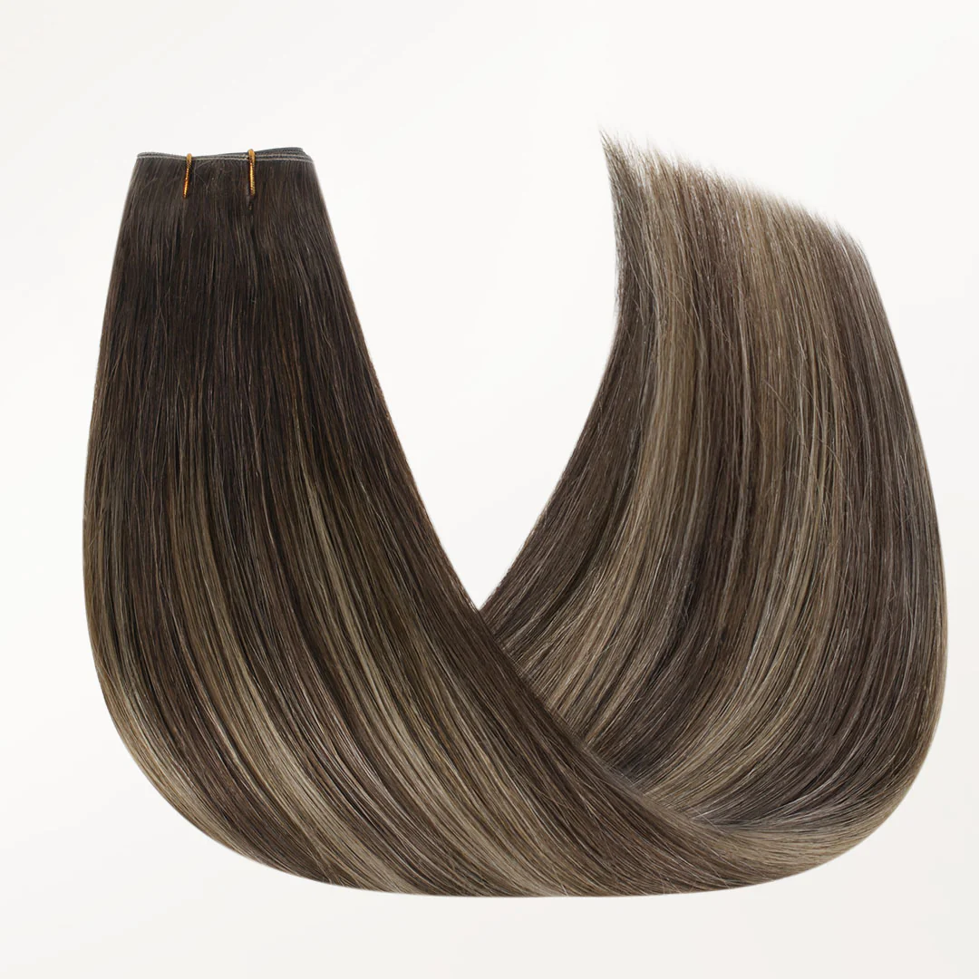 Honey Blonde Balayage (4/26/4) Butterfly Weft Hair Extensions (100g-160g) - Image 19