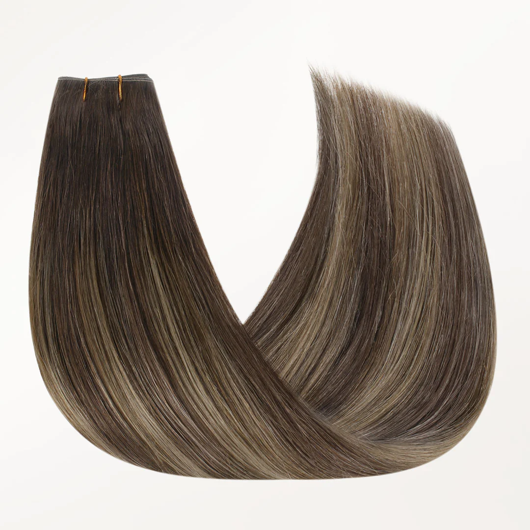 Honey Blonde Balayage (4/26/4) Butterfly Weft Hair Extensions (100g-160g) - Image 6