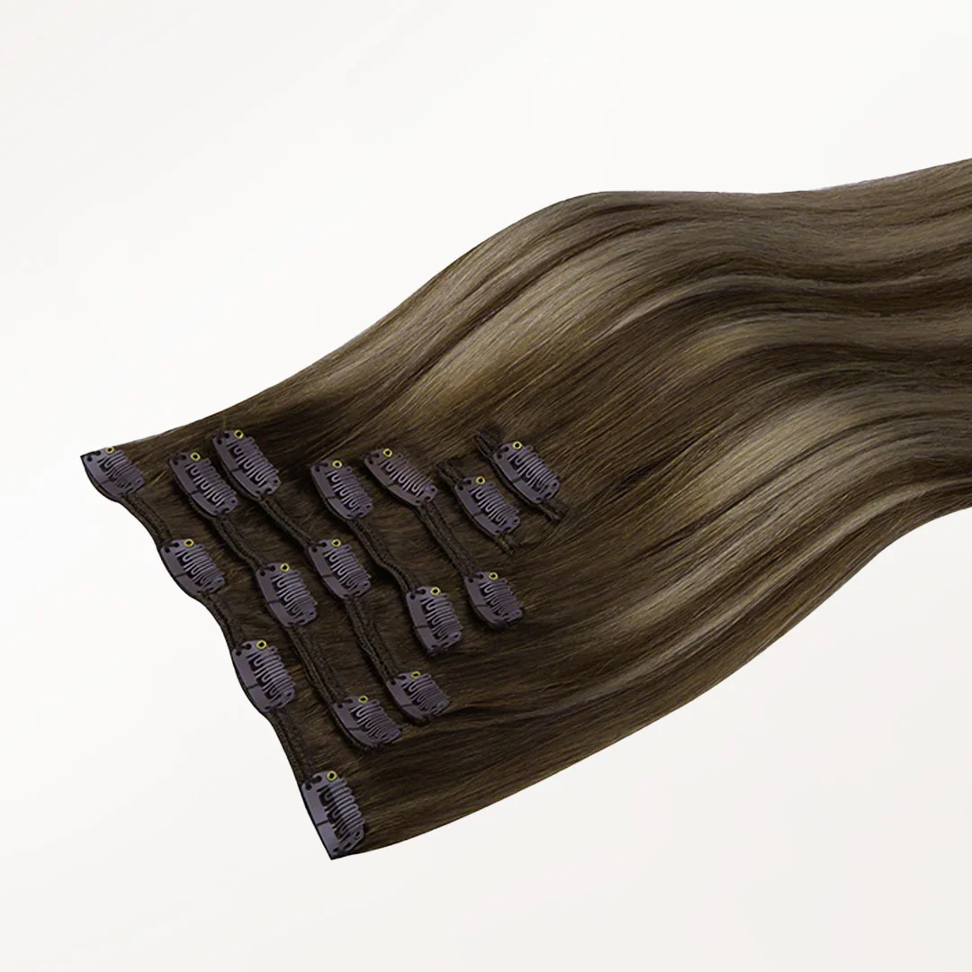 Honey Blonde Balayage (4/26/4) Classic Clip-Ins (120g-130g) - Image 4