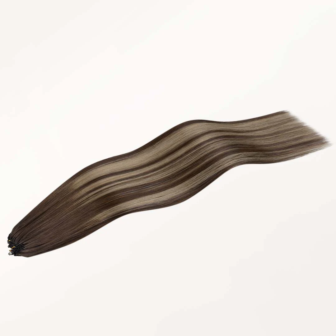 Honey Blonde Balayage (4/26/4) Feather Weft Hair Extension (50g-60g) - Image 3