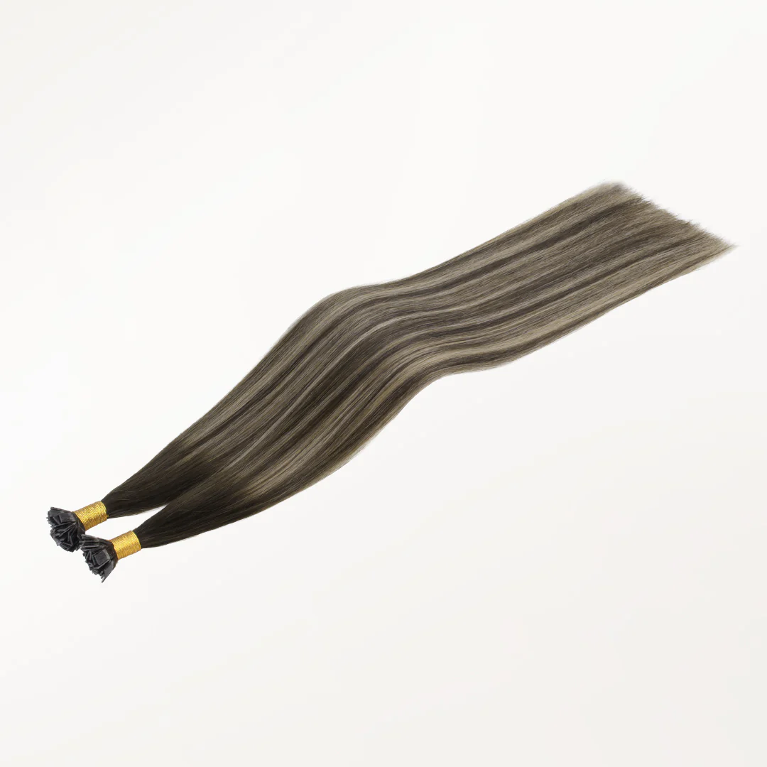 Honey Blonde Balayage (4/26/4) Flat Tip Hair Extensions 60g - Image 4