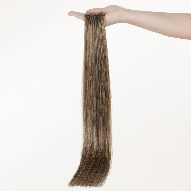 Honey Blonde Balayage (4/26/4) Genius Weft Hair Extensions (50-120g) - Image 3