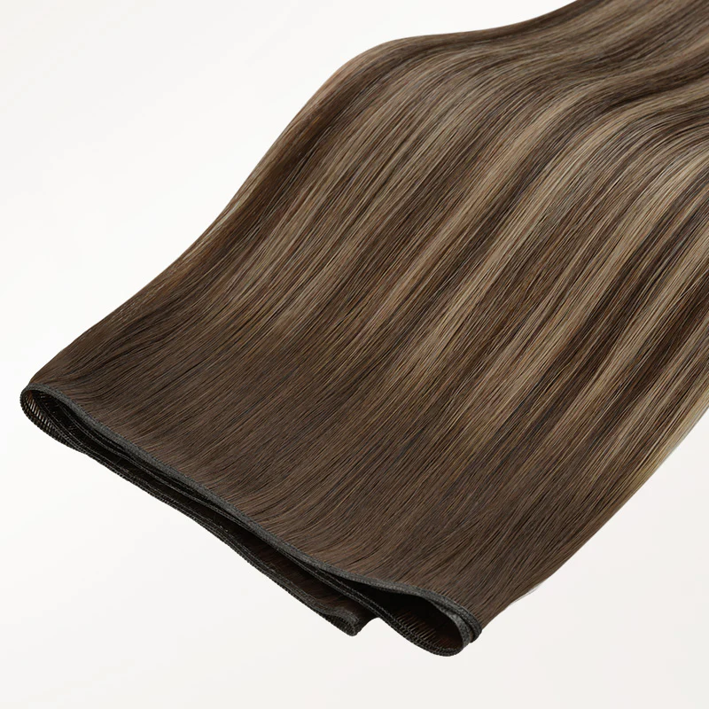 Honey Blonde Balayage (4/26/4) Genius Weft Hair Extensions (50-120g) - Image 8