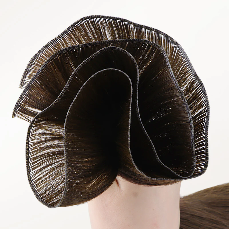 Honey Blonde Balayage (4/26/4) Genius Weft Hair Extensions (50-120g) - Image 9