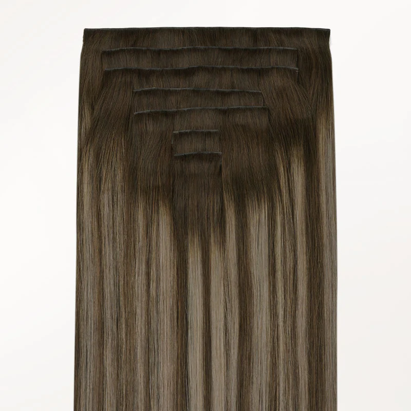 Honey Blonde Balayage (4/26/4) Invisi Edge Seamless Clip-Ins (140g-160g) - Image 5