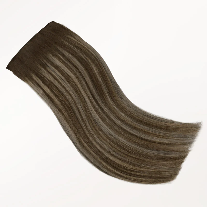 Honey Blonde Balayage (4/26/4) Invisi Edge Seamless Clip-Ins (140g-160g) - Image 8
