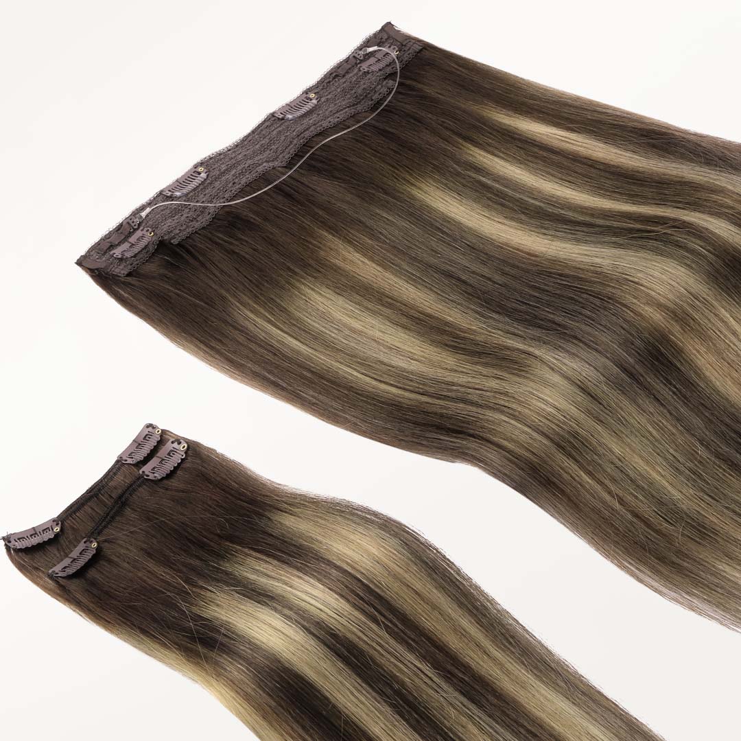 Honey Blonde Balayage (4/26/4) Pro & Wire Hair Extension (70g-140g) - Image 5