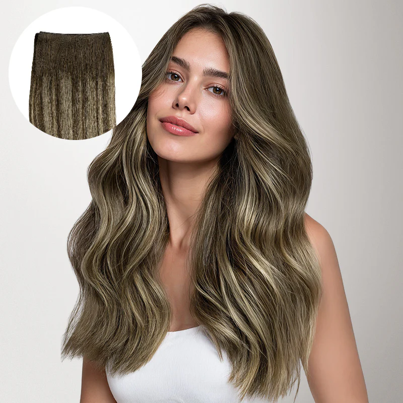 Honey Blonde Balayage (4/26/4) Thick Genius Tape Weft Hair Extensions 100-120g