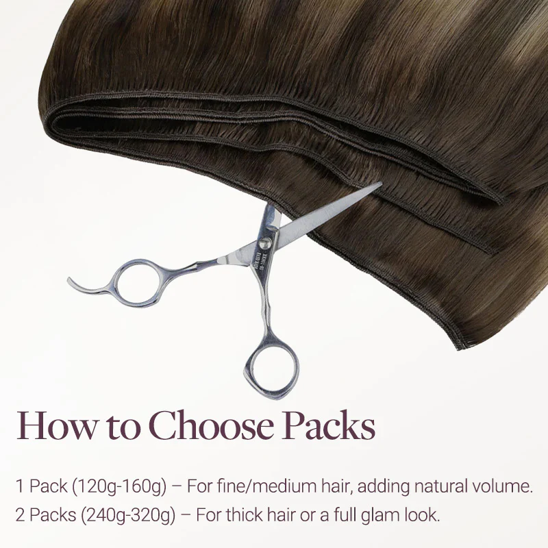 Honey Blonde Balayage (4/26/4) Thick Sew-In Weft Hair Extensions (120g-160g) - Image 8