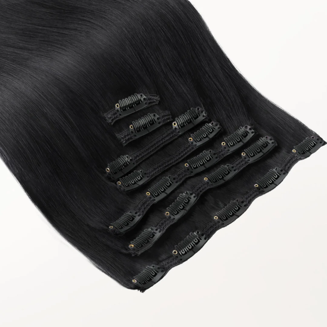 Jet Black (1) Classic Clip-Ins (150g-170g) - Image 4