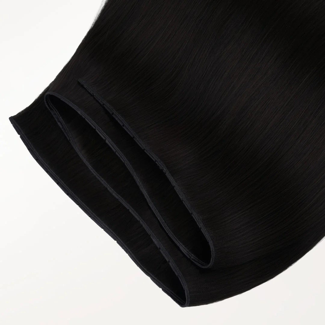 Jet Black (1) Butterfly Weft Hair Extensions (100g-160g) - Image 14