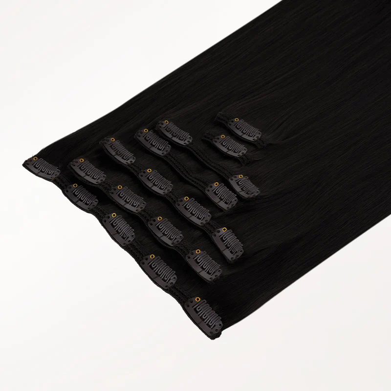 Jet Black (1) Full Classic Clip-Ins (160g-220g) - Image 9