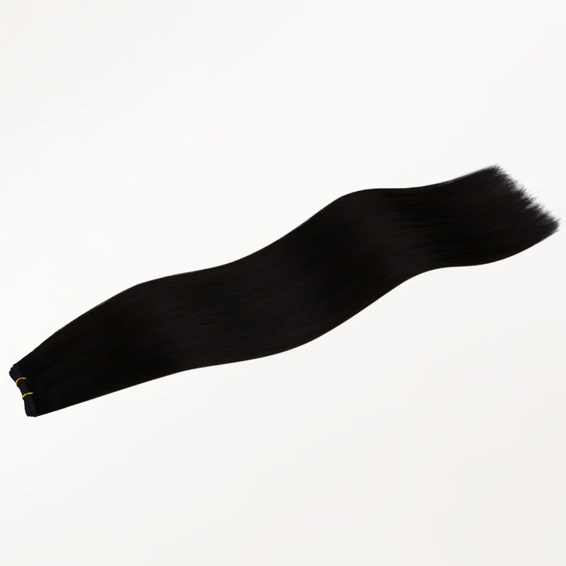 Jet Black (1) Genius Weft Hair Extensions (50-120g) - Image 11