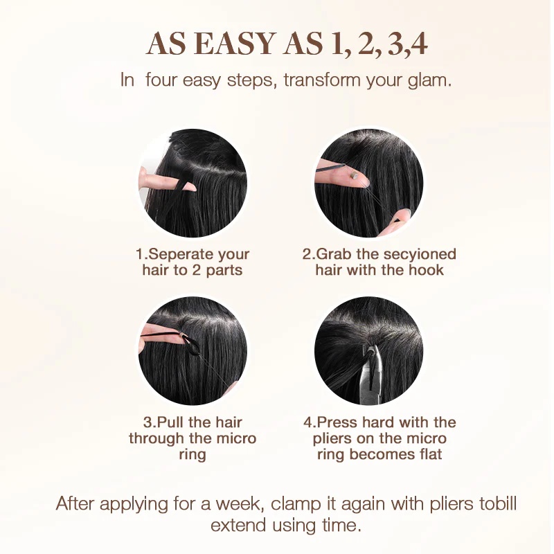 Ash Blonde Highlights (17A/60A) I-Tip Hair Extensions 50g - Image 7