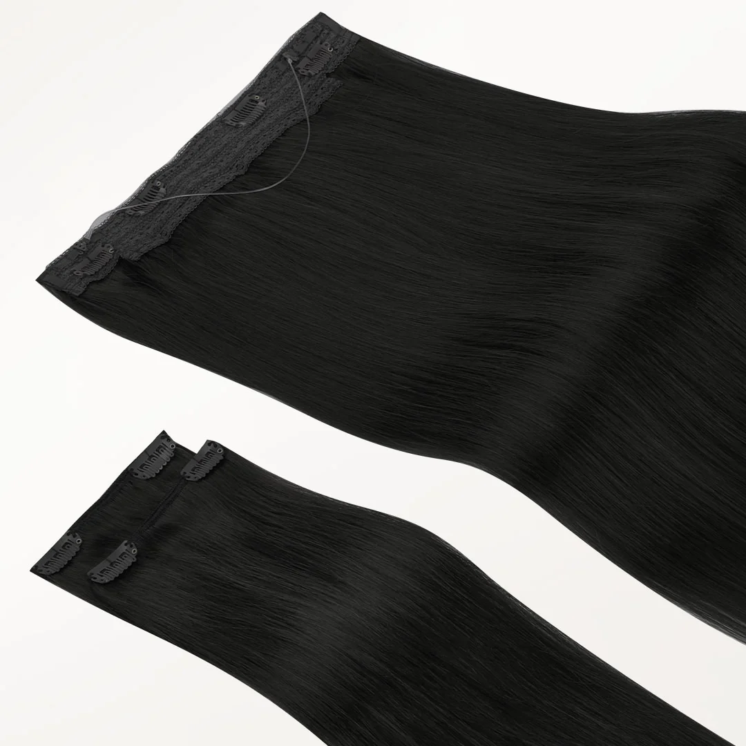 Jet Black (1) Pro & Wire Hair Extension (70g-140g) - Image 7