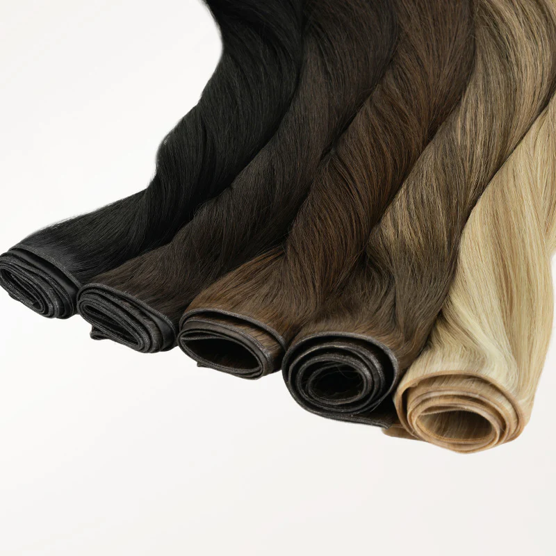 Jet Black (1) Thick Genius Tape Weft Hair Extensions 100-120g - Image 9