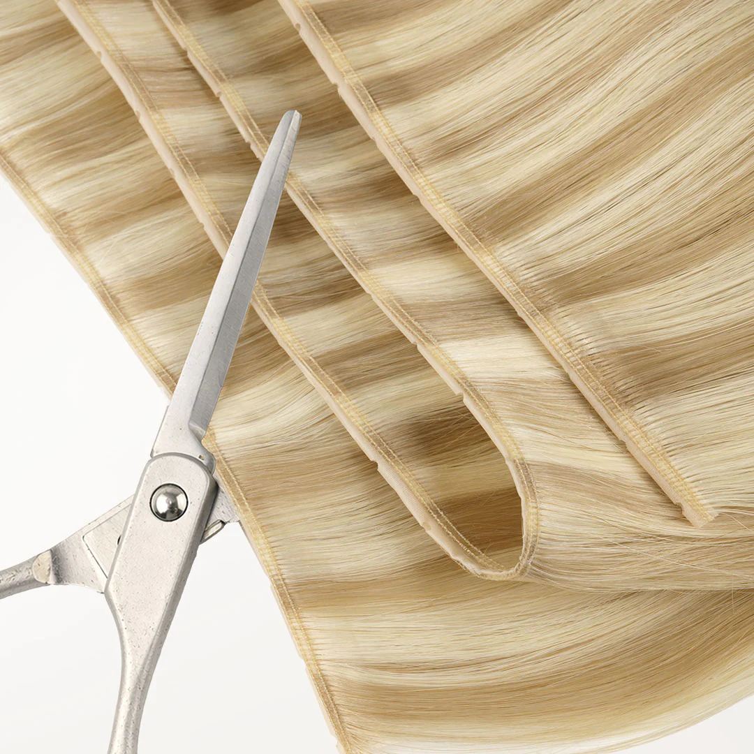 Light Blonde Highlights (16/22A) Butterfly Weft Hair Extensions (100g-160g) - Image 14