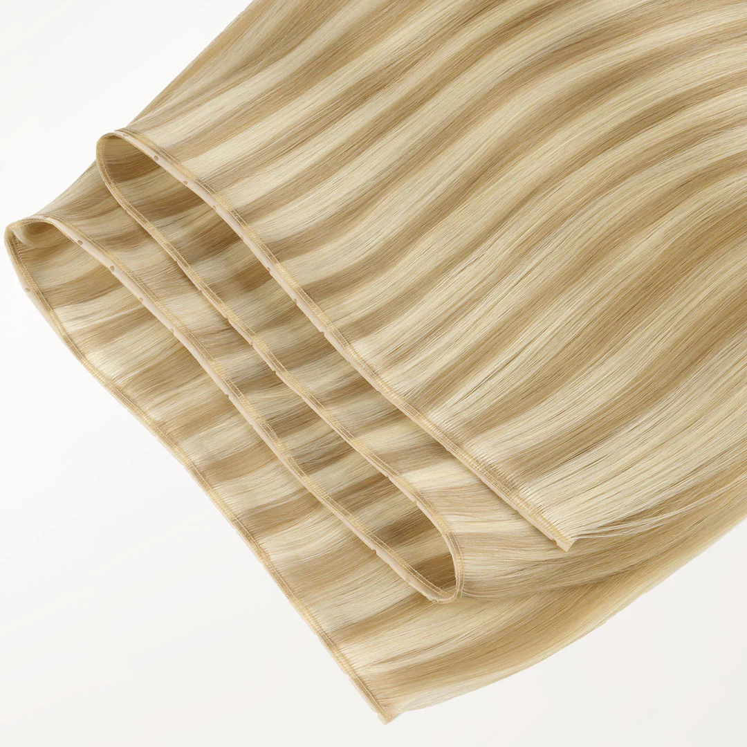 Light Blonde Highlights (16/22A) Butterfly Weft Hair Extensions (100g-160g) - Image 20