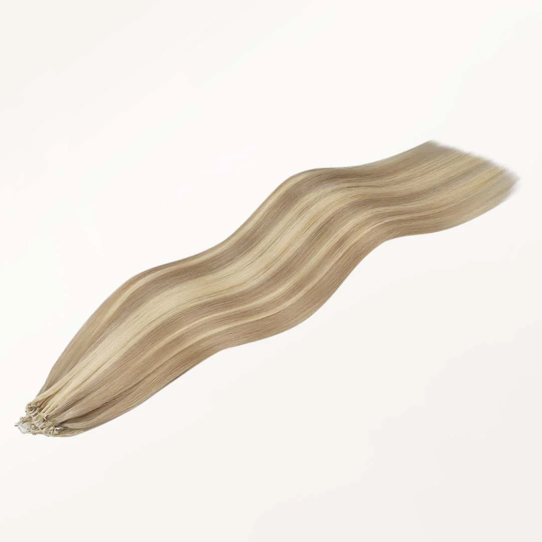 Light Blonde Highlights (16/22A) Feather Weft Hair Extension (50g-60g) - Image 3