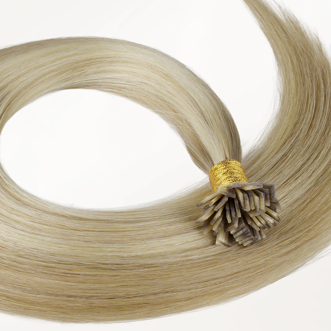 Light Blonde Highlights (16/22A) Flat Tip Hair Extensions 60g - Image 4