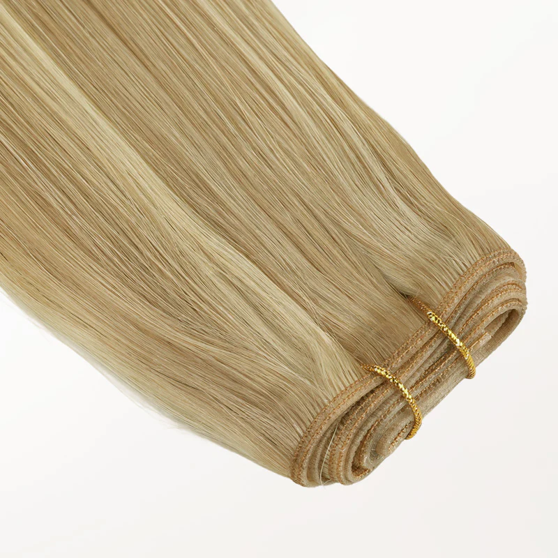 Light Blonde Highlights (16/22A) Genius Tape Weft Hair Extensions 60g - Image 9