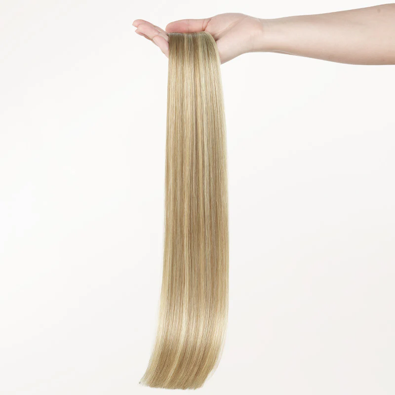Light Blonde Highlights (16/22A) Genius Weft Hair Extensions (50-120g) - Image 3