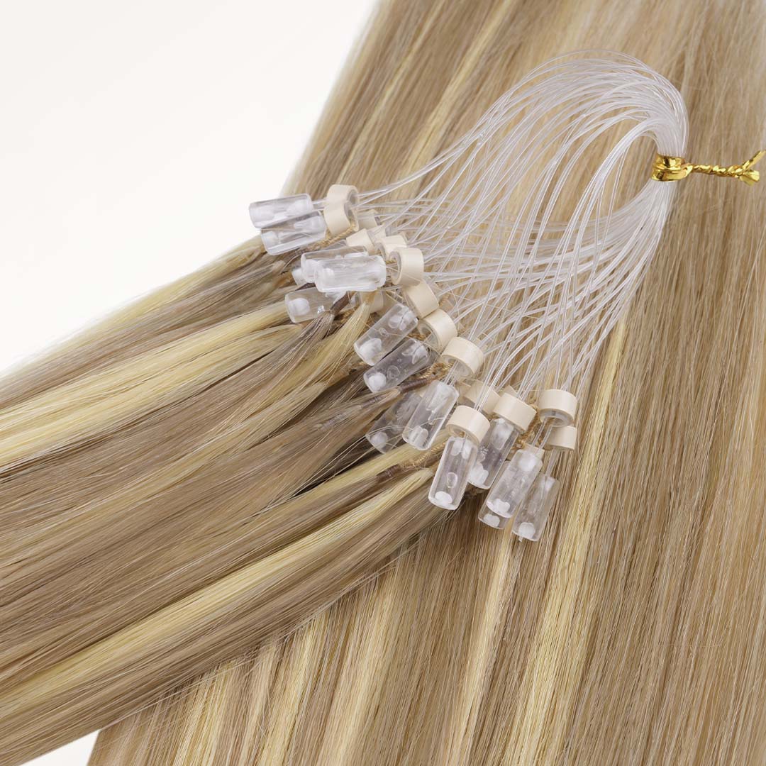 Light Blonde Highlights (16/22A) Feather Crochet Hair 68g - Image 3