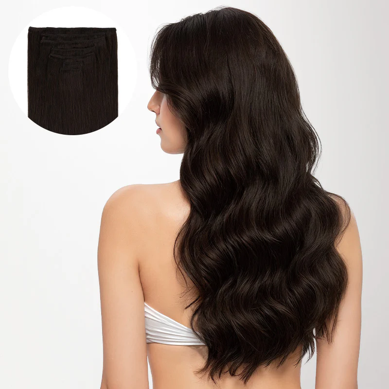 Light Brown (2A) Full Classic Clip-Ins (160g-220g)