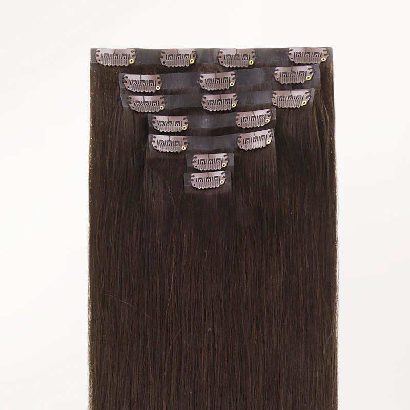 Light Brown (2A) Invisi Edge Seamless Clip-Ins (140g-160g) - Image 5