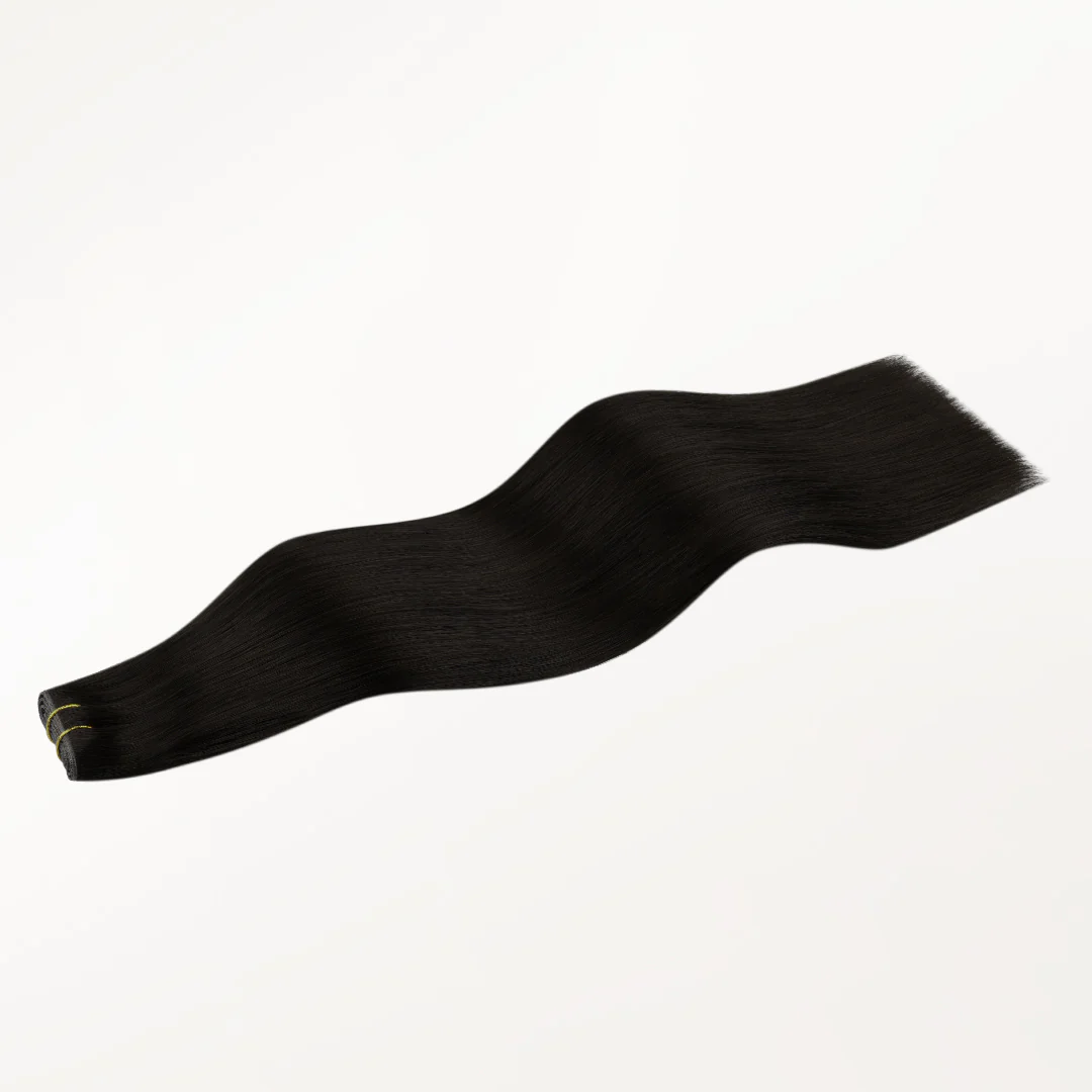 Natural Black (1B) Butterfly Weft Hair Extensions (100g-160g) - Image 18