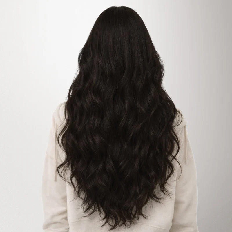 Natural Black (1B) Genius Tape Weft Hair Extensions 60g - Image 15