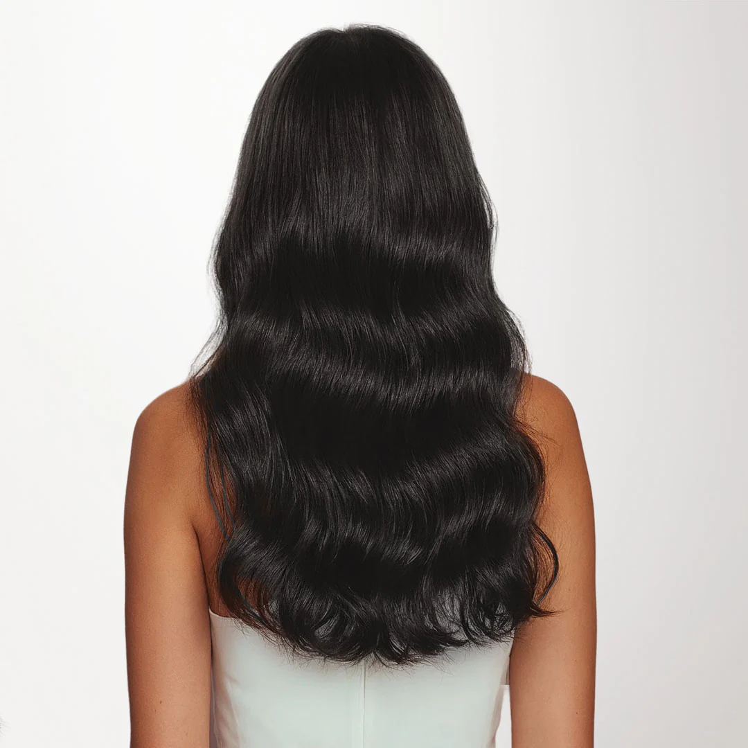 Natural Black (1B) Micro Link Tip Hair Extensions - Image 2