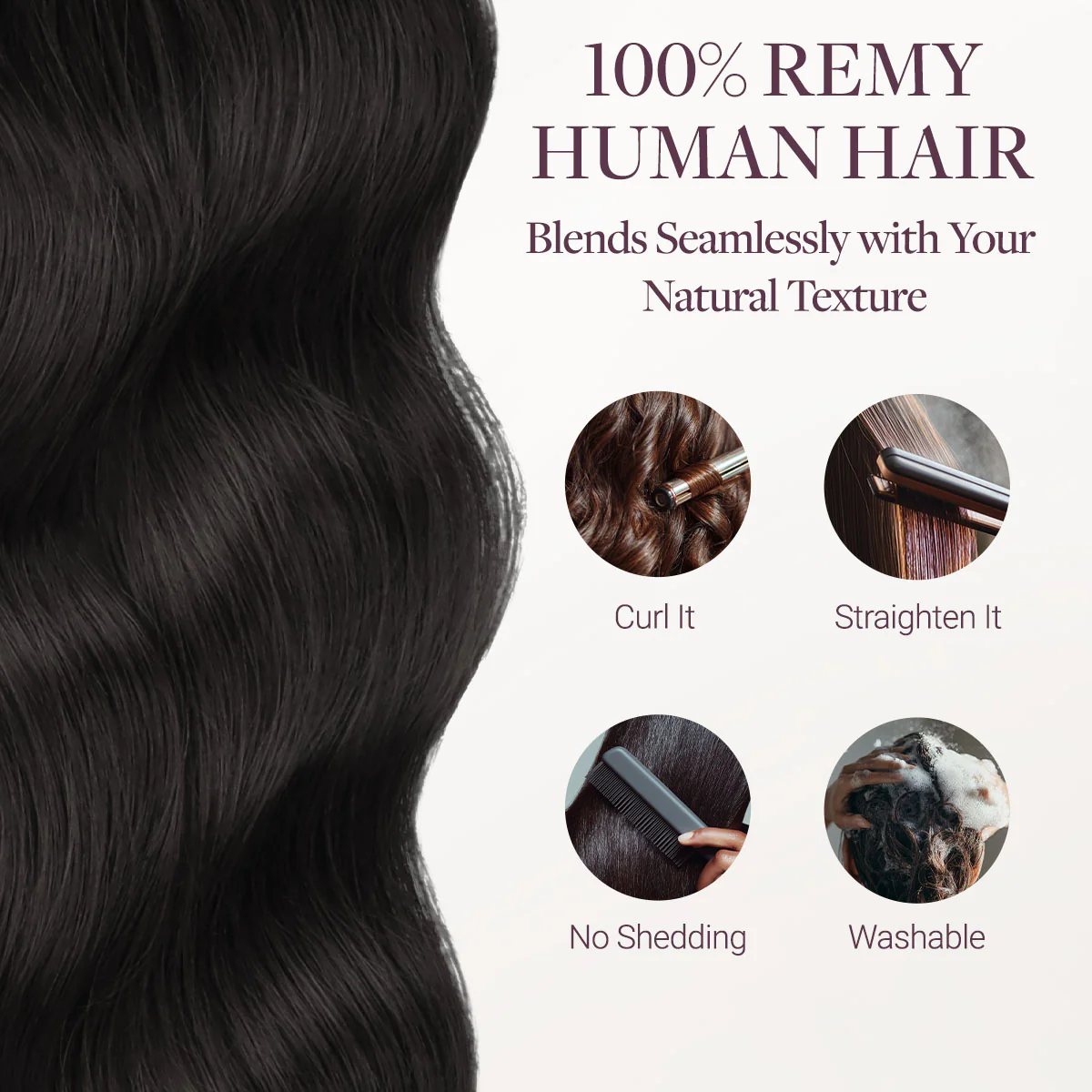 Jet Black (1) Silky Straight Tape In Hair Extensions 50g - Image 6