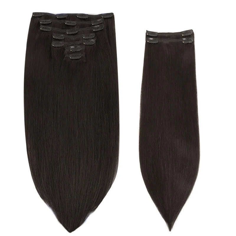 Natural Black (1B) Thick Classic Clip-Ins 150g [Clearance] - Image 3