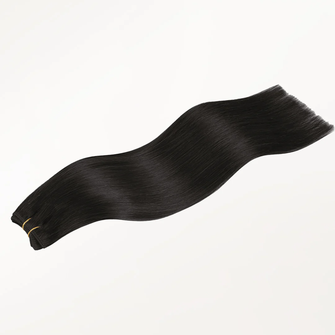 Natural Black (1B) Thick Classic Clip-Ins 150g [Clearance] - Image 5