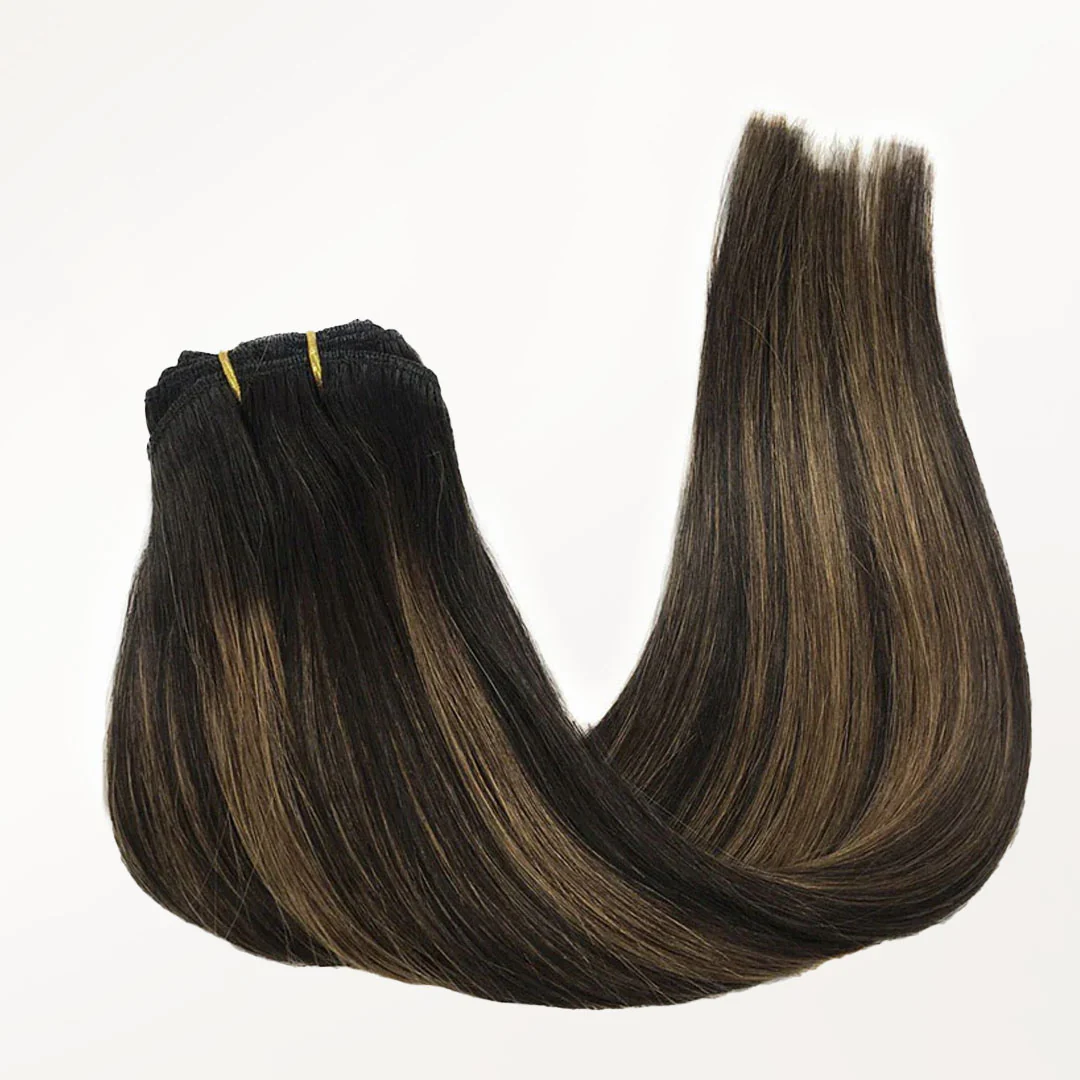 Natural Black Balayage (1B/6/1B) Classic Clip-Ins (150g-170g) - Image 6