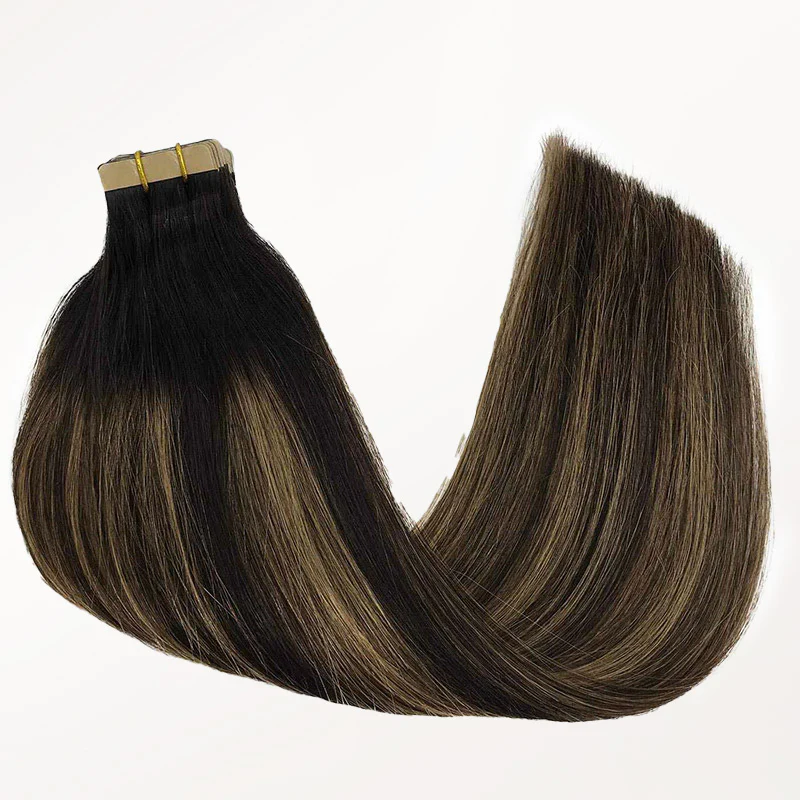 Natural Black Balayage (1B/6/1B) Tape-Ins 50g - Image 5