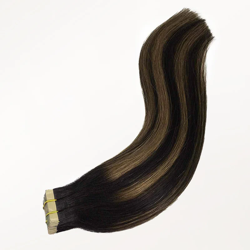 Natural Black Balayage (1B/6/1B) Tape-Ins 50g - Image 7