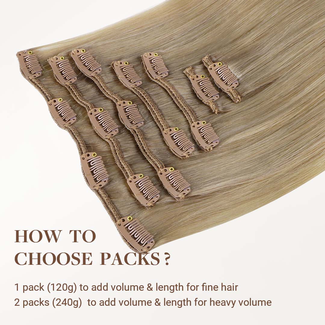 Natural Blonde Balayage (18ET90A) Classic Clip-Ins [Clearance] - Image 5