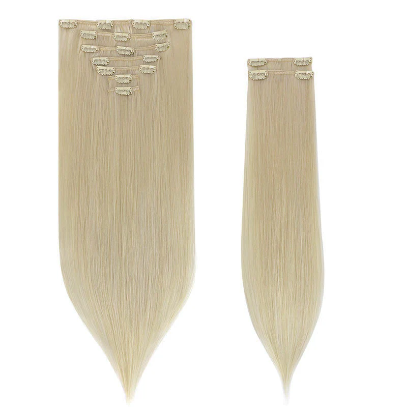 Platinum Blonde (60A) Classic Clip-Ins (150g-170g) - Image 3