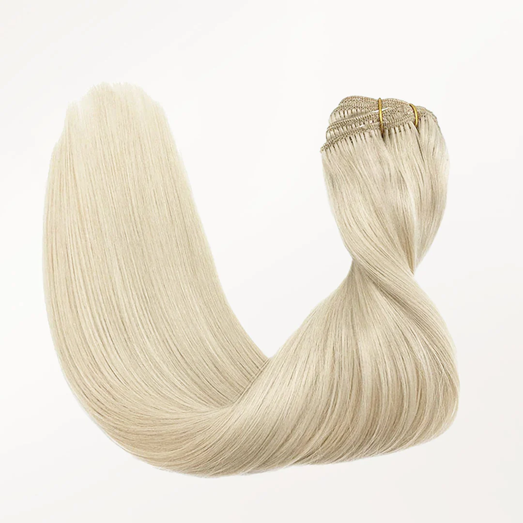 Platinum Blonde (60A) Classic Clip-Ins (150g-170g) - Image 5