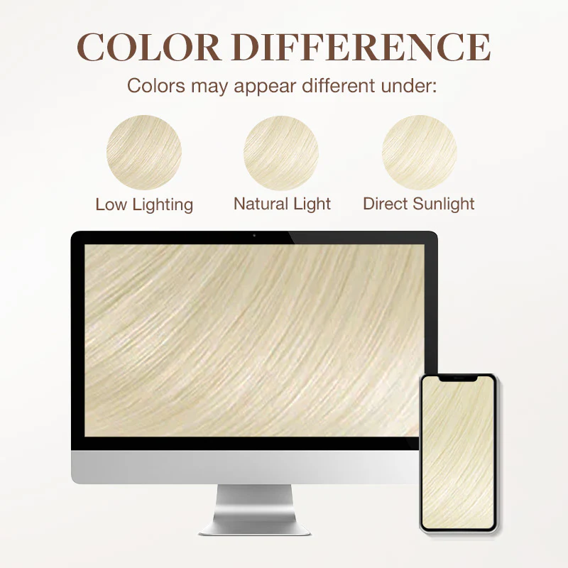 Platinum Blonde (60A) Sew-In Weft Hair Extensions (80g-120g) - Image 10