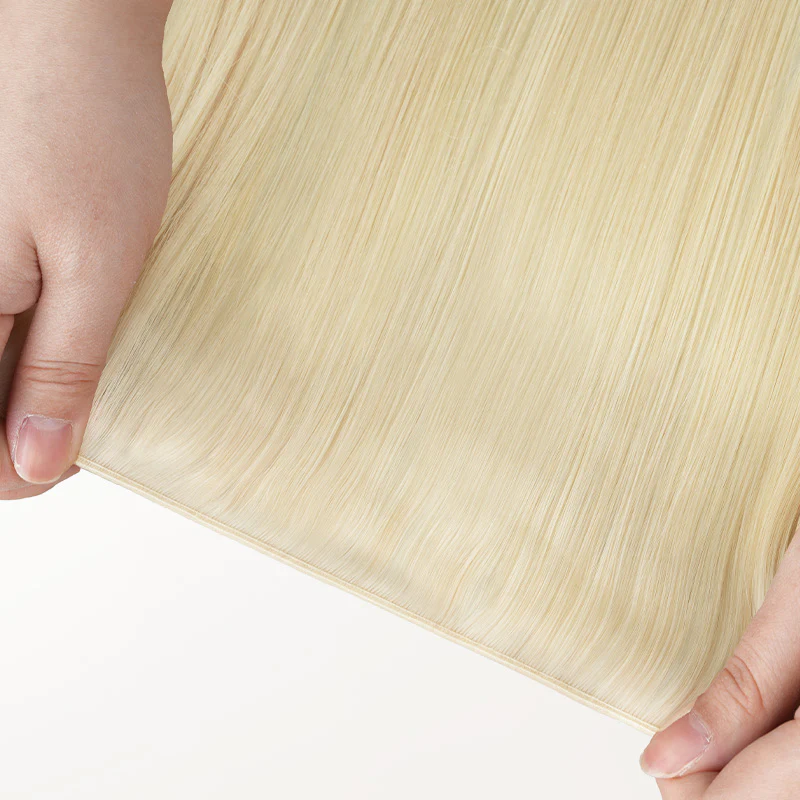 Platinum Blonde (60A) Genius Weft Hair Extensions (50-120g) - Image 18