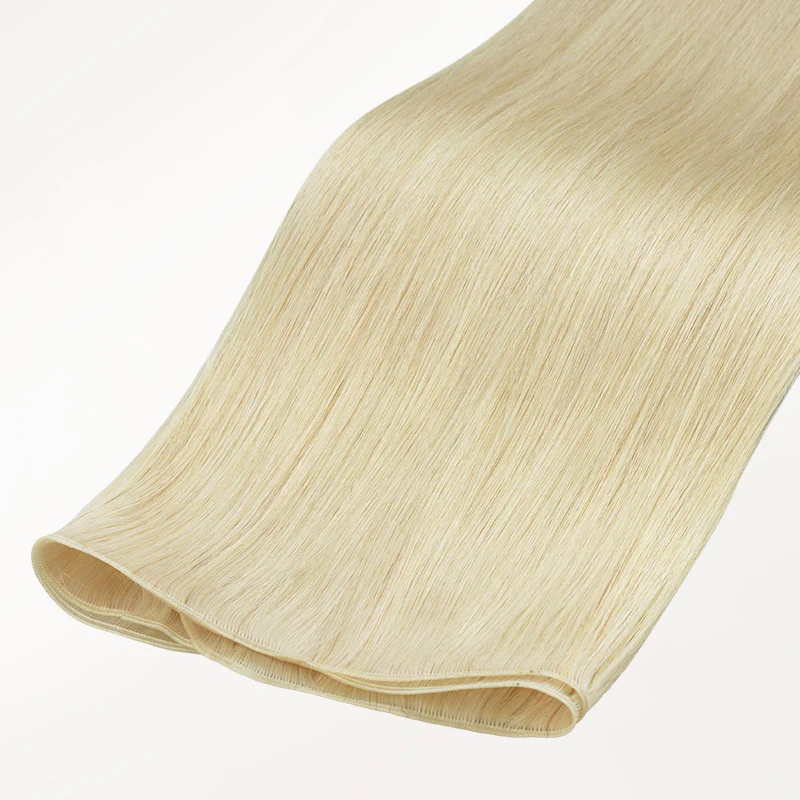 Platinum Blonde (60A) Genius Weft Hair Extensions (50-120g) - Image 8